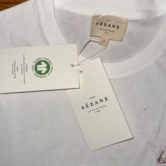 Sezane embroidered Conrad tee - Picture 3 of 5